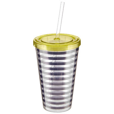 Stripe 450ml Drinks Cup