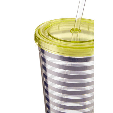 Stripe 450ml Drinks Cup