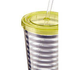 Stripe 450ml Drinks Cup