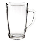 Clear Tall Glass Mugs Set of 4