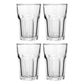 Set of 4 Clear Glass Tumblers 360ml