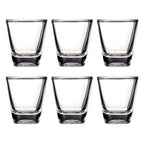 Set of 6 Clear Shot Glasses 25ml