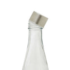 Clear Glass 550ml Bottle with Metal Lid
