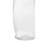 Clear Glass 550ml Bottle with Metal Lid