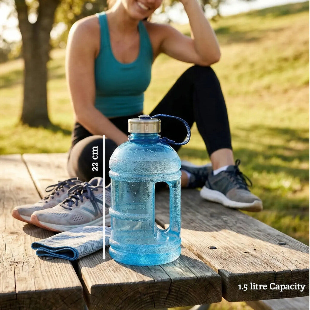 Blue 1500ml Sports Drinking Bottle