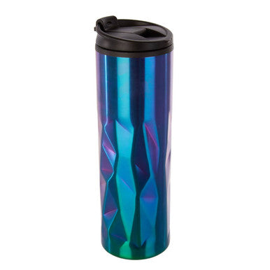 Oil Slick Finish Double Wall Travel Mug