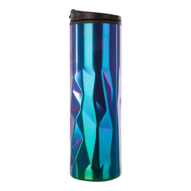 Oil Slick Finish Double Wall Travel Mug