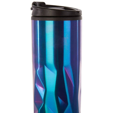 Oil Slick Finish Double Wall Travel Mug