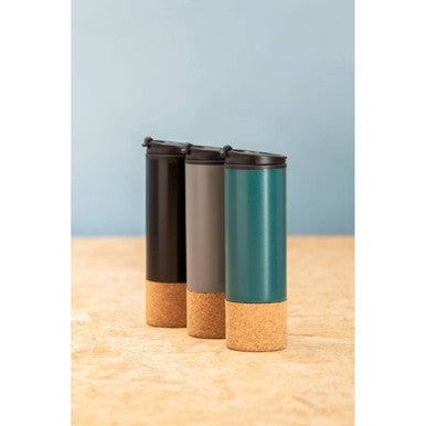 Black Double Wall Travel Mug