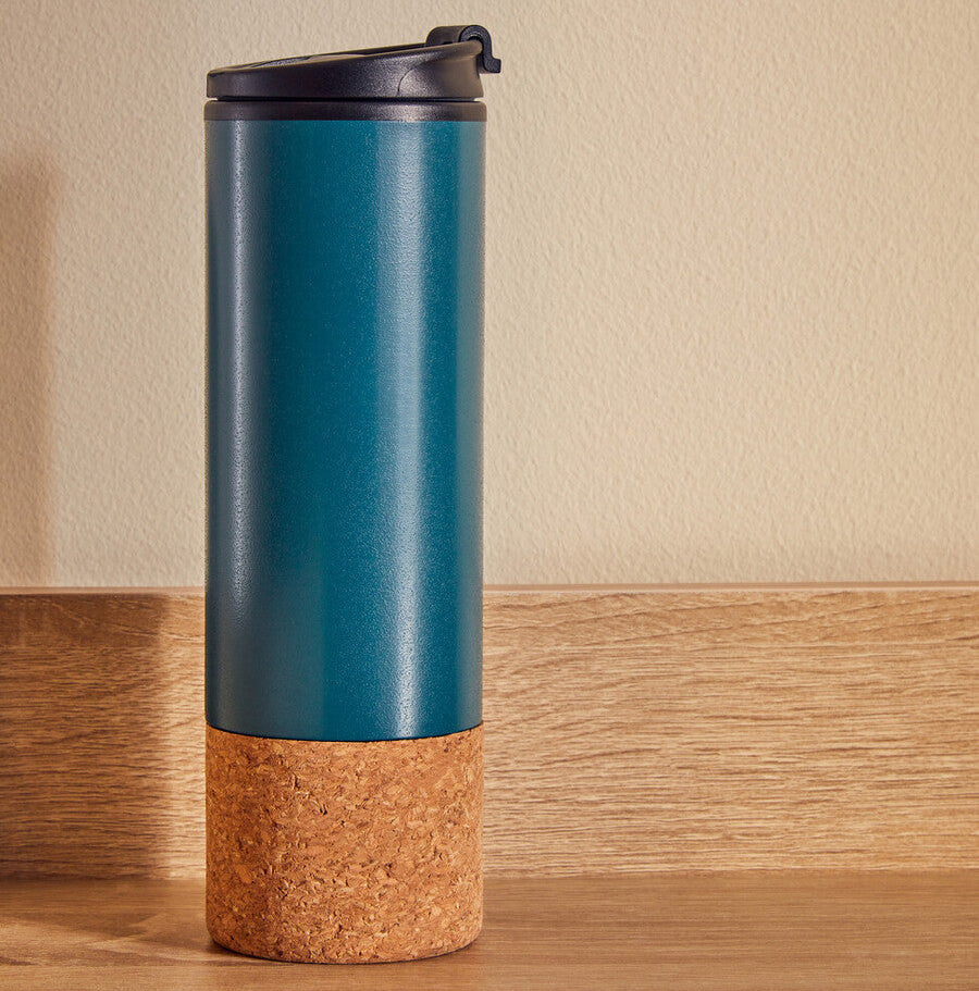 Dark Green Double Wall Travel Mug