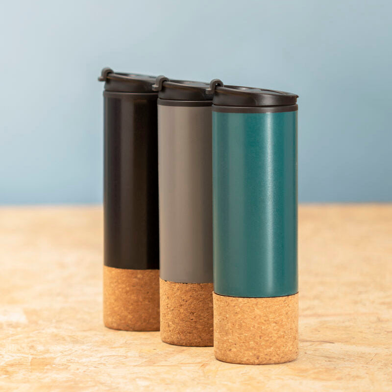 Dark Green Double Wall Travel Mug
