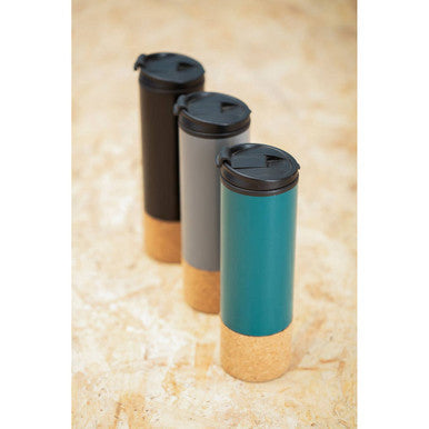 Dark Green Double Wall Travel Mug