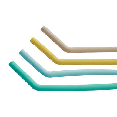 Set of 4 Silicone Straws