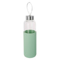Glass Bottle with Mint Silicone Sleeve