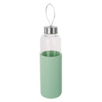 Glass Bottle with Mint Silicone Sleeve