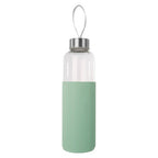 Glass Bottle with Mint Silicone Sleeve