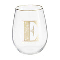 Letter E Curved Tumbler