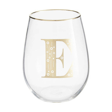 Letter E Curved Tumbler