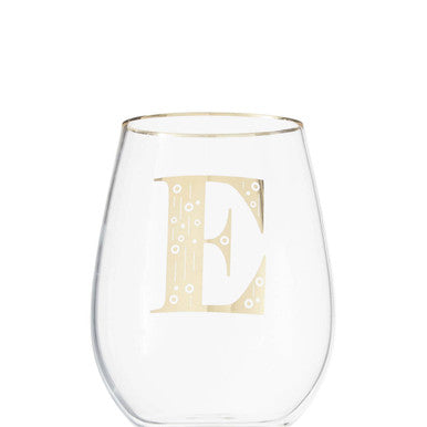 Letter E Curved Tumbler