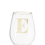 Letter E Curved Tumbler
