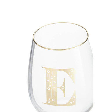 Letter E Curved Tumbler