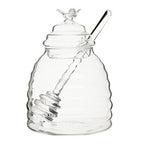 Glass Honey Jar with Dipper