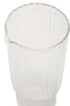 Ribbed Glass and Jug Three Piece Set