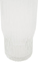 Ribbed Glass and Jug Three Piece Set