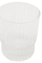 Ribbed Glass and Jug Three Piece Set
