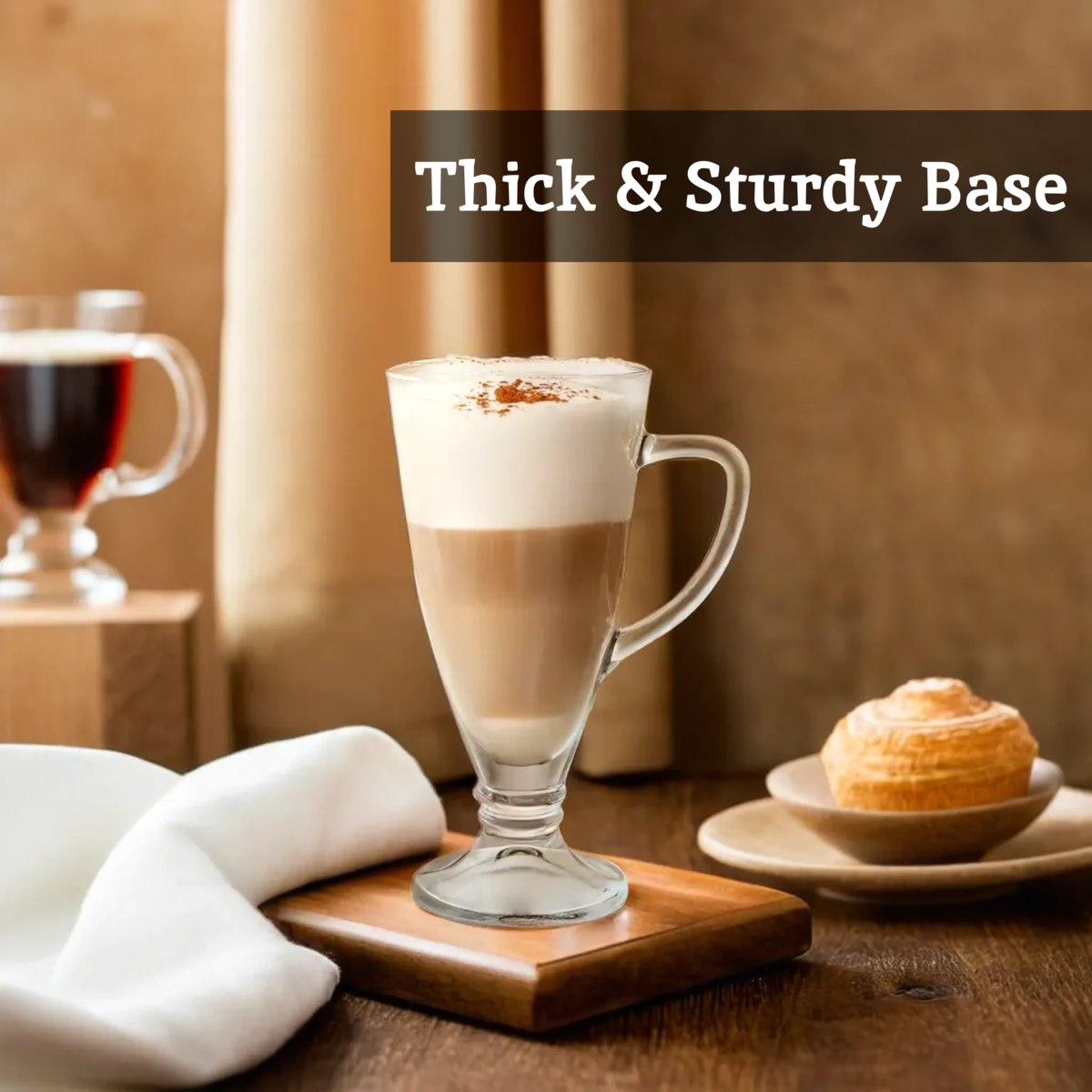 Set of Four Latte Glasses