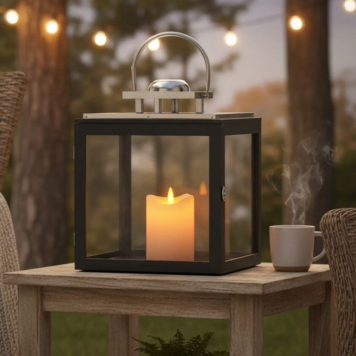 Large Stainless Steel Lantern