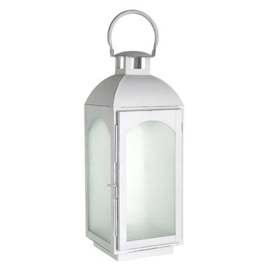 White Wash Small Lantern