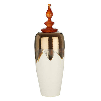 Tall Ceramic Decorative Jar