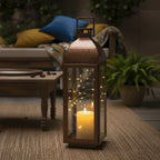 Large Lantern with Copper Finish