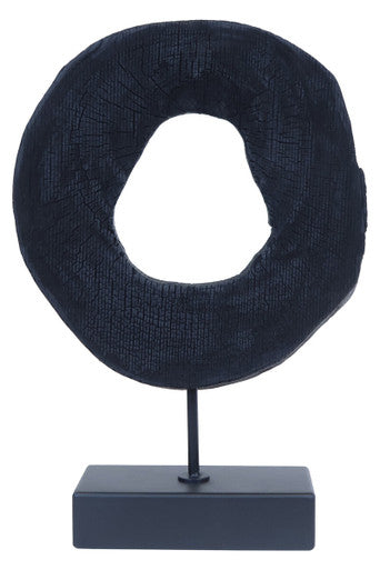 Small Rustic Mango Wood Sculpture on Stand