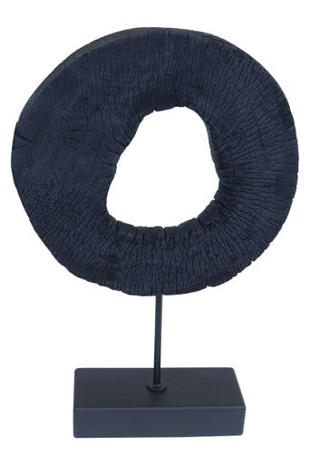 Large Rustic Mango Wood Sculpture on Stand