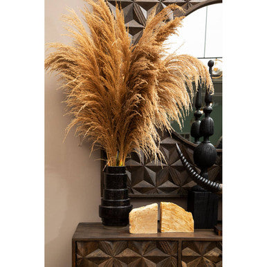 Black Rustic Mango Wood Finial Sculpture | Fidel