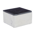 White and Grey Marble Small Trinket Box
