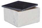 White and Grey Marble Small Trinket Box