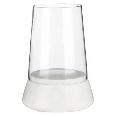 Hurricane Candle Holder with Marble Base