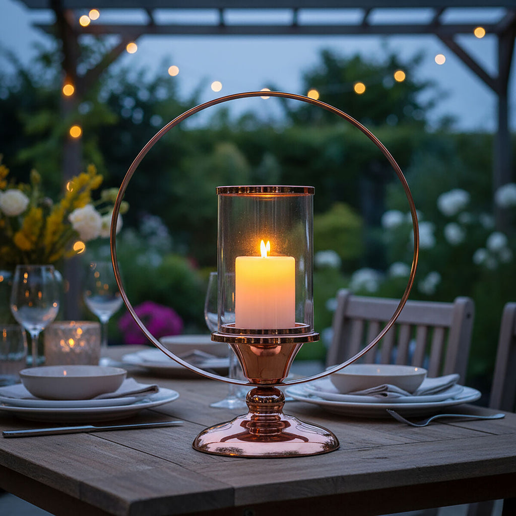 Small Metal Candle Holder
