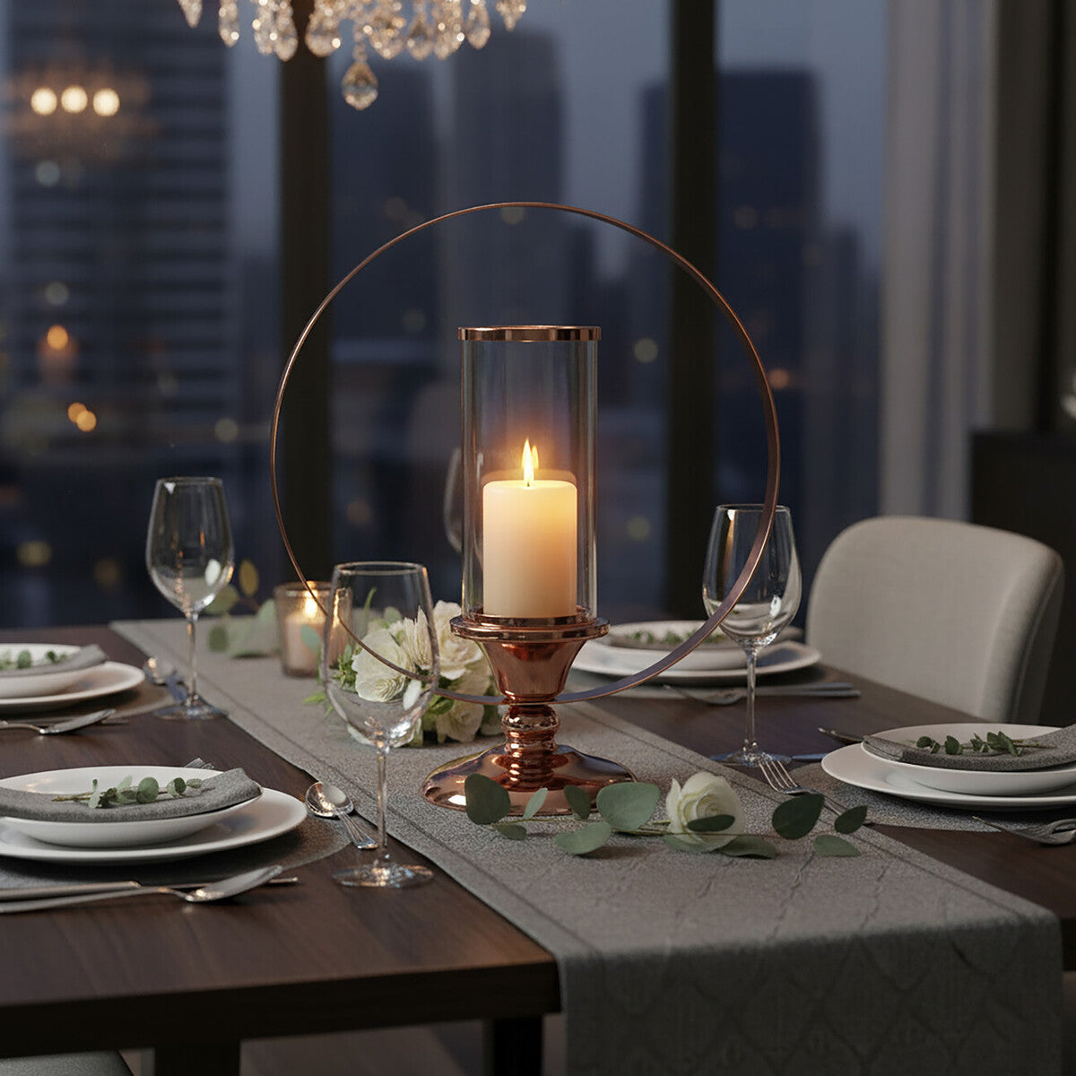 Large Metal Candle Holder