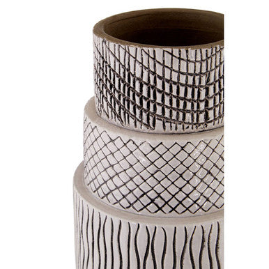 Bold Tower Earthenware Vase