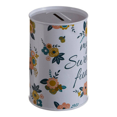 Floral Small Money Tin
