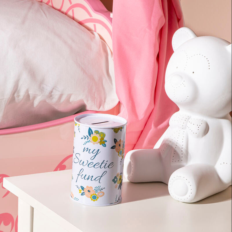 Floral Small Money Tin
