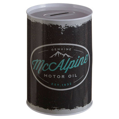 Large Black Vintage Hot Rod Money Tin