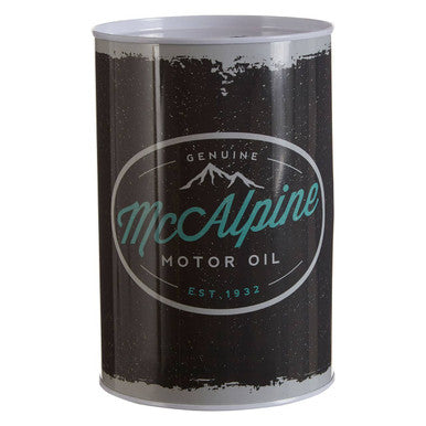 Large Black Vintage Hot Rod Money Tin