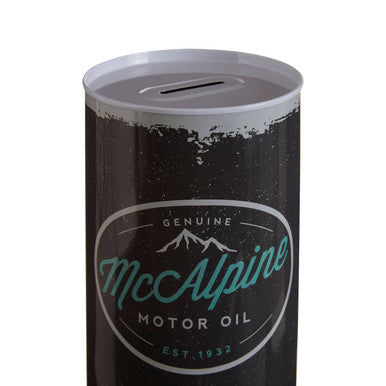 Large Black Vintage Hot Rod Money Tin