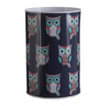 Large Blue Woodland Owl Money Tin