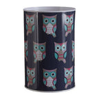 Large Blue Woodland Owl Money Tin